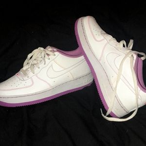 Nike air force ones fuchsia glow